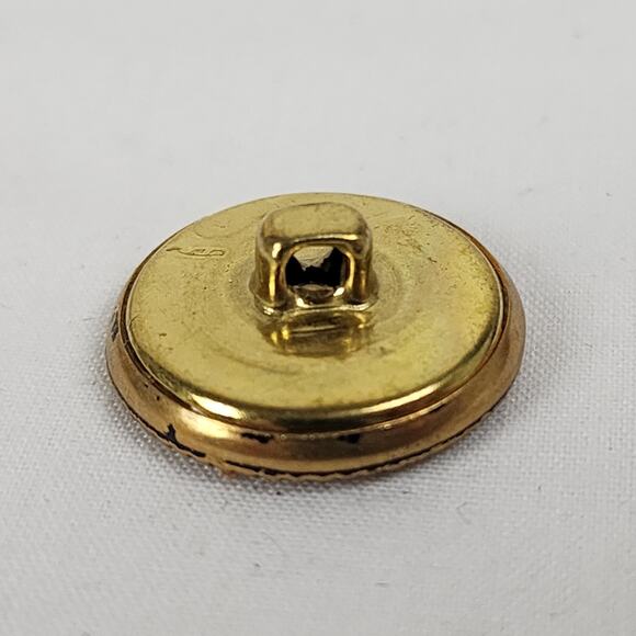 Vintage Pendleton Coat of Arms Buttons 26 Shank Military Style Ivory Gold Enamel - Picture 5 of 6